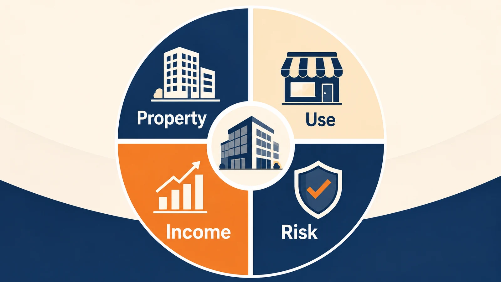 Commercial property valuation considers property, use, income and risk